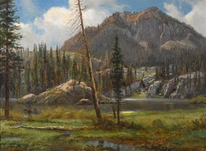 Zuidelijk Sierra Nevada-gebergte door Albert Bierstadt