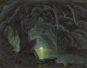 De Blauwe Grot, Capri door Albert Bierstadt