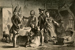 Dienstplicht van Duitse Soldaten voor Dienst in Amerika, 1877