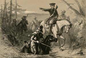 Majoor Washington op zijn missie naar de Franse commandant, 1877 door Albert Bobbett