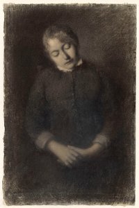Portret van de slapende vrouw van de kunstenaar (Marie Guilloux)