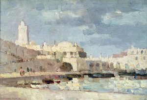 De haven van Algiers, 1876