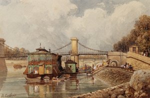 Een Bateau-Lavoir bij de Oude Pont des Invalides