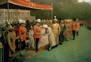 Edward VII ontvangt Maharadja
