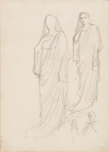 Aino Ackté als Alcestis, schets