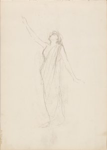 Aino Ackté als Alcestis, schets door Albert Edelfelt