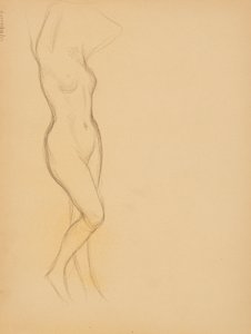 Naakt door Albert Edelfelt