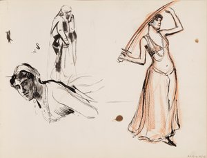 Drie vrouwelijke personages
