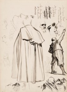 Mannelijke figuren, gezichten