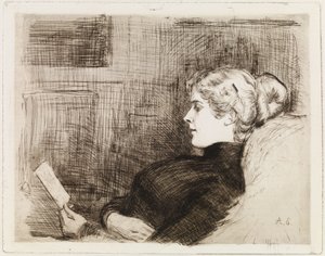 Portret van Marie Hagelstam (door Heiroth) door Albert Edelfelt