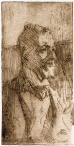 Portret van de kunstenaar A. W. Finch door Albert Edelfelt