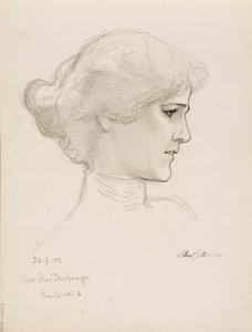 Mevrouw Flore Deschamps door Albert Edelfelt