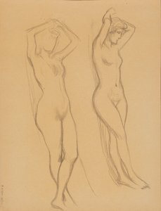 Naakt door Albert Edelfelt