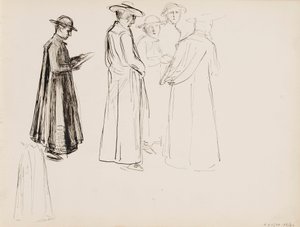Geestelijken door Albert Edelfelt