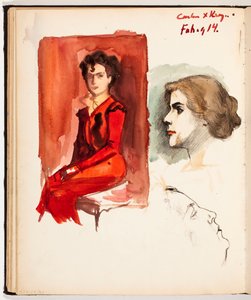 Zonder titel door Albert Edelfelt
