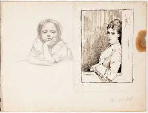 Zonder titel door Albert Edelfelt