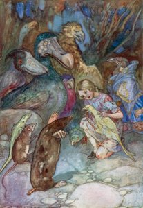 Illustratie voor Alice in Wonderland door Albert Edward Jackson
