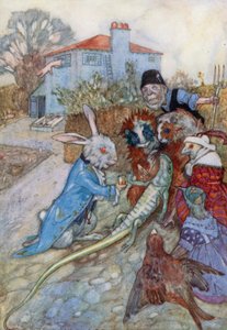 Illustratie voor Alice in Wonderland door Albert Edward Jackson
