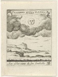Landschap met maan