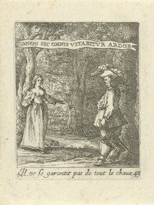 Man en vrouw in bos door Albert Flamen