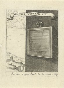 Muur met spiegel