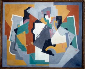 Compositie, 20e eeuw (olieverf op doek)