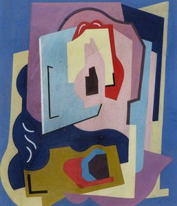 The Two Rhytham Elements; Les Deux Elements Rythmes, c.1923 (gouache op papier) door Albert Gleizes