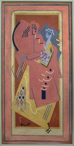 Vrouw en kind; Schilderij van Albert Gleizes (1881-1953), Olieverf op doek door Albert Gleizes
