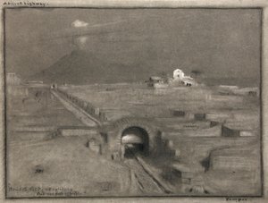 Een Stille Snelweg, Pompeii, ca. 1904 door Albert Goodwin