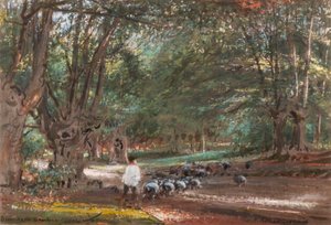 Burnham Beeches door Albert Goodwin