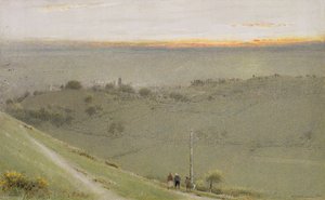 Glastonbury, 1924-25 door Albert Goodwin