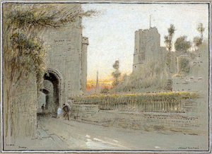 Lewes, Sussex door Albert Goodwin
