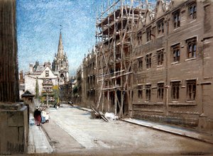 Oriel College, Oxford door Albert Goodwin