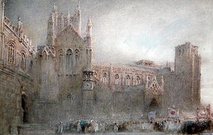 Kathedraal van Wells door Albert Goodwin