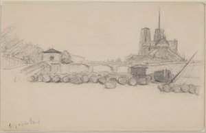 Notre Dame gezien vanuit het oosten door Albert Gottschalk