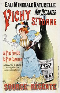 Reclame voor het mineraalwater Vichy St Yorre - door Albert Guillaume (1873-1942), ca. 1895 door Albert Guillaume