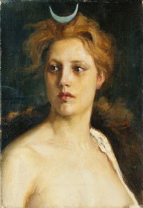 Diana, 1898 door Albert Gustaf Aristides Edelfelt