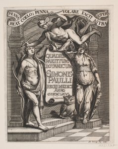 Titelblad voor Simon Paulli, "Quadripartitum Botanicum", 1667 door Albert Haelwegh