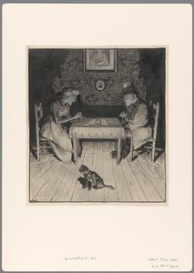 Ontwerp voor een politieke spotprent: De Voorspelling voor 1917