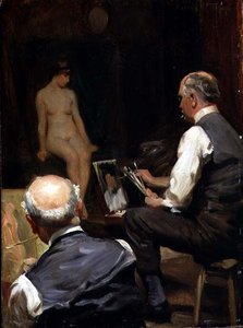 In het atelier