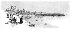 Brighton Beach, Melbourne, Victoria, Australië, 1886