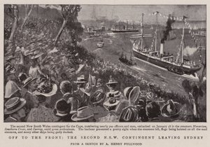 Op naar het Front, het Tweede NSW Contingent vertrekt uit Sydney