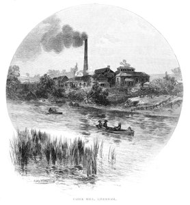 Papierfabriek, Liverpool, New South Wales, Australië door Albert Henry Fullwood
