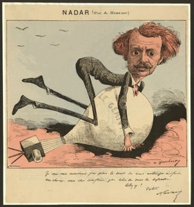 Nadar, uitgegeven 1863 (gekleurde litho) door Albert Humbert