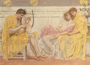 Een muzikant door Albert Joseph Moore