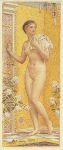 Een gele kamer door Albert Joseph Moore