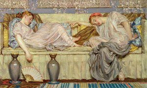 Kralen (studie), ca. 1875 door Albert Joseph Moore