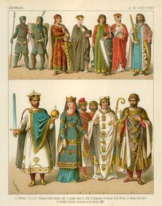 Duits Kostuum 1000-1100 AD