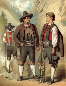 Duitse klederdracht, Tirol, Passeier door Albert Kretschmer