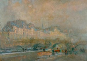 Parijs, de sluis van de Monnaie; Winterzon, of Uitzicht op de Po
